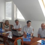 Erdész Béla Sándor elnökségi tag, dr. Kis Andrea titkár, Buzás Zoltán elnök, Bozón Csaba HAKI képviselője, Rung Attila alelnök